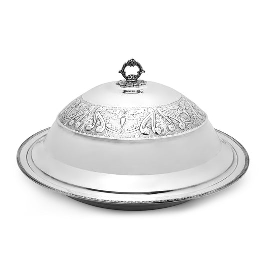 Plat rond profond avec couvercle